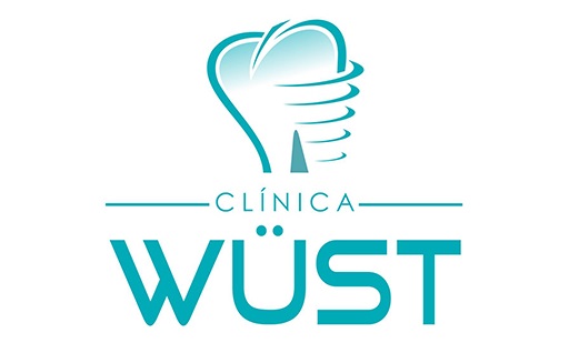 Logotipo da Clínica Wust em Rolante-RS - Especializada em implantes dentários, lentes, facetas ou coroas de porcelana, lentes de resina, cirurgias de implantes guiadas por computador, odontologia digital, scanner intraoral, impressora 3D e estúdio fotográfico. Oferecemos recuperação estética e funcional, casos complexos resolvidos em 72h. Atendimento personalizado e excelência para o bem-estar e autoestima dos clientes.